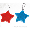 Reflective safety star shape keychain